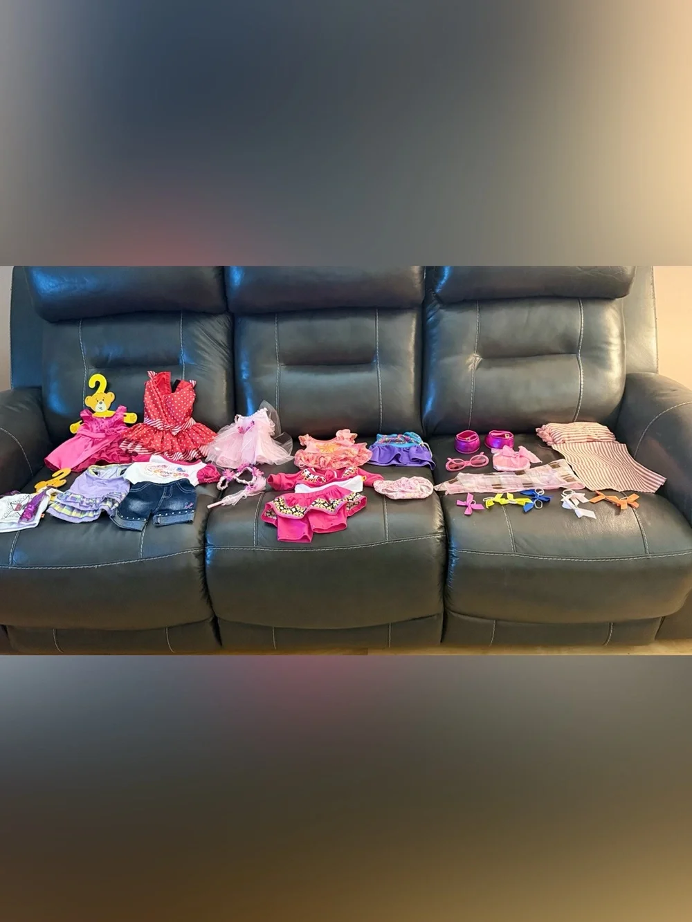 Build the bears closet with 2  Teddy Bear Stuffed and clothings